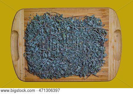 Egyptian Bedouin Tea Background. A Classic Blend Of Black Tea, Habak And Marmaria.