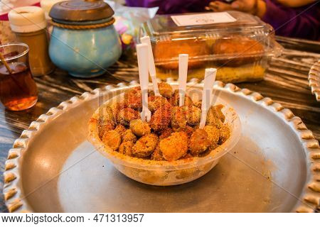 Traditional Iranian Beans Food Dish With Iranian Spices Served In Cafe In Masouleh Historical Villag