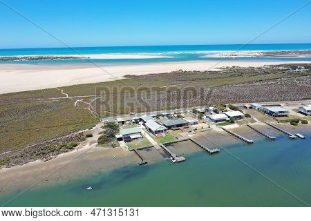 Hindmarsh Island Channel Aerial Photograph Murray River South Australia