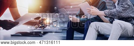 Digital Transformation Technology Strategy, Iot, Internet Of Things. Transformation Of Ideas And The