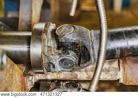 The Working Area Of Cnc Multiform Spring Coiling Machine Close Up