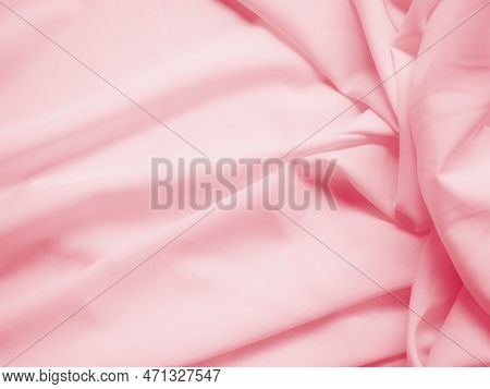 Pink Cloth Color Fabric Light Texture Pattern Background,silk Wave Texture Abstract Design Banner,co
