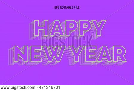 Happy New Year 2023. Festive Realistic Decoration. Celebrate Party 2023 On Blue Background