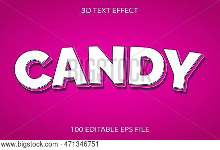 Candy 3d Text Effect Amazing Editable Design