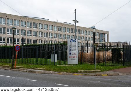 Grimbergen, Flemish Brabant Region -  Belgium - Feb. 19 2023 - The Belgian Headquarters Of The Proce