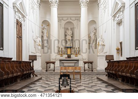 Kessel-lo, Flemish Brabant, Belgium - Feb 11 2023 - Neo Classical Interior Design Of The Vlierbeek A