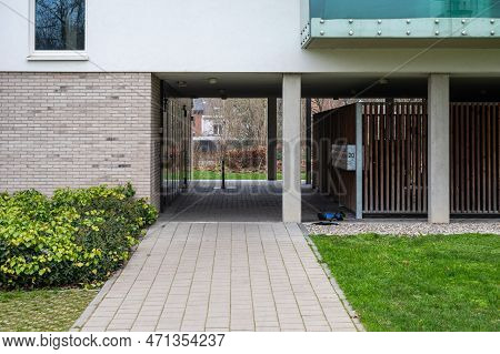 Kessel-lo, Flemish Brabant, Belgium - Feb 11 2023 - The Central Park 3010 Residence, A Contemporary 