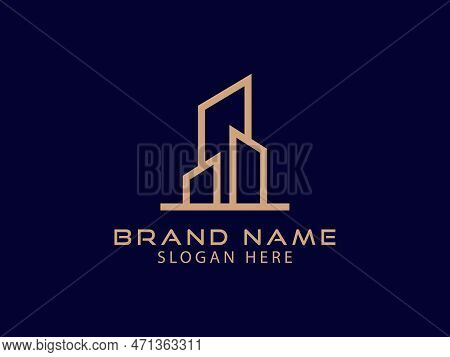 Luxury Real Estate Logo Design Vector Template