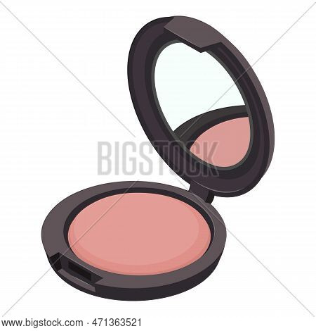 Color Cheek Blush Icon. Isometric Of Color Cheek Blush Icon For Web Design Isolated On White Backgro