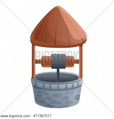 Sump Water Well Icon. Cartoon Of Sump Water Well Icon For Web Design Isolated On White Background