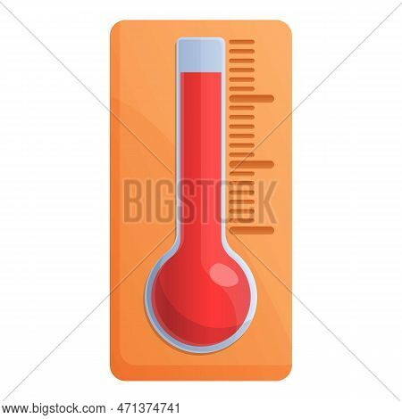 Sauna Thermometer Icon. Cartoon Of Sauna Thermometer Icon For Web Design Isolated On White Backgroun