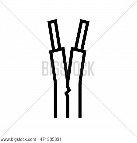 Low Voltage Wire Cable Line Icon Vector Illustration