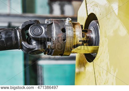 The Working Area Of Cnc Multiform Spring Coiling Machine Close Up