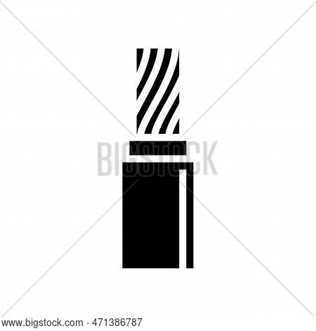 Heat Resistant Flame Retardant Glyph Icon Vector Illustration
