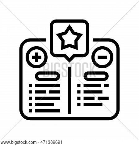Demonstrate Self Awareness Line Icon Vector Illustration