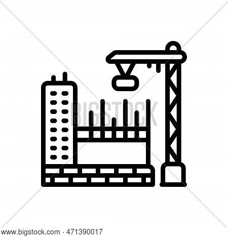 Black Line Icon For Reconstruction Remake Repair Mending Refit Reparation Rehabilitation Restoration