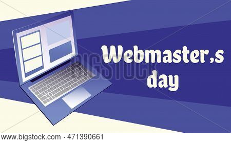 World Webmasters Day Emblem Isolated Vector Illustration On White Background. 4 April World Professi