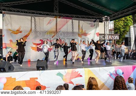 Grodno, Belarus - September 03, 2022: Youth Center Grodno, Street Pro100 Dance, Dance Festival With 