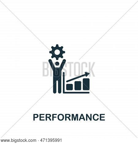 Performance Icon. Monochrome Simple Sign From Performance Collection. Performance Icon For Logo, Tem