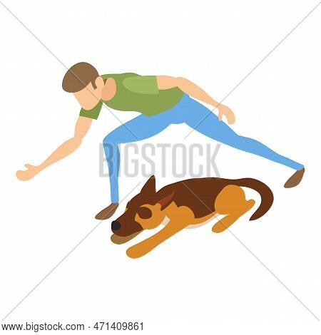 Cynologist Icon. Isometric Of Cynologist Icon For Web Design Isolated On White Background