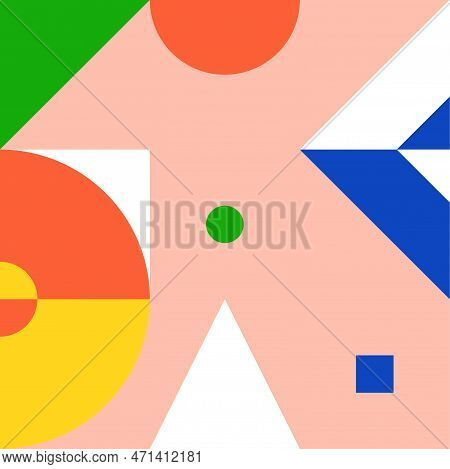 Geometric Color Pattern. Suitable For Corporate Identity, Packaging, Web Design. Bright, Colorful, P