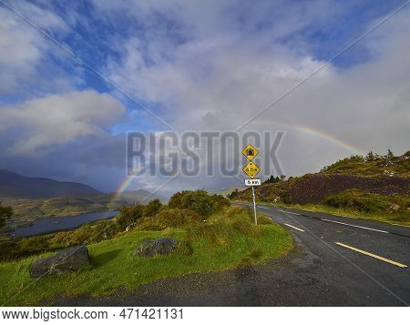 Landscape Along The Kenmare Road In The Glengarriff National Park