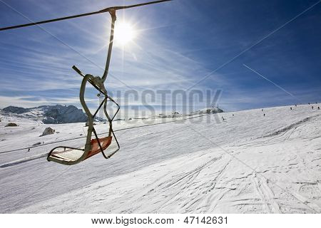 Ledig stol af en Ski-lift