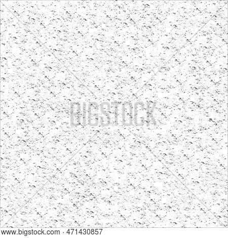 Abstract Pattern Of Large And Small Free-form Spots. Black And White Repeating Background With Free-