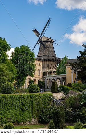 Windmill In Sanssouci Park In Potsdam, Germany