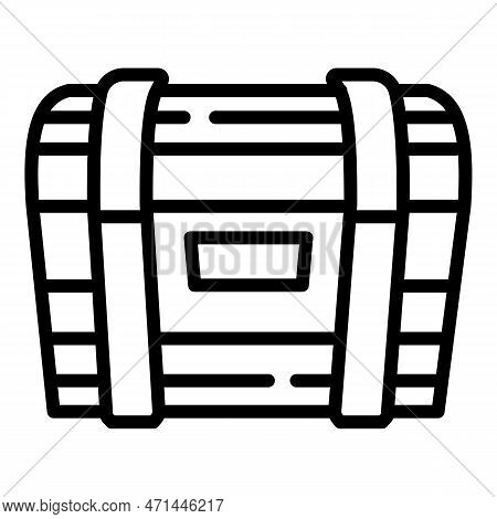 Dower Chest Icon. Outline Dower Chest Icon For Web Design Isolated On White Background