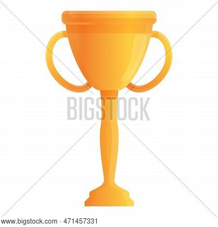 Hurling Gold Cup Icon. Cartoon Of Hurling Gold Cup Icon For Web Design Isolated On White Background