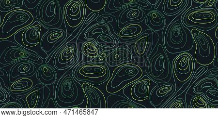 Abstract Topographical Map. Seamless Topographic Map Lines, Contour Background. Geographic Grid Isol