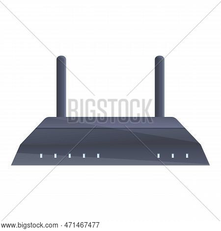 Wifi Modem Usb Port Icon. Cartoon Of Wifi Modem Usb Port Icon For Web Design Isolated On White Backg