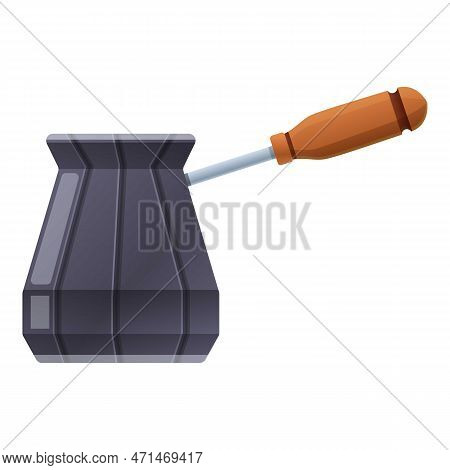 Coffee Ibrik Icon. Cartoon Of Coffee Ibrik Icon For Web Design Isolated On White Background