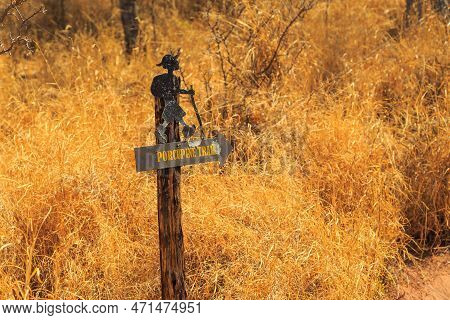 Waterberg, Namibia - 09 October 2018: Porcupine Trail In The Waterberg Plateau National Park. Kalaha