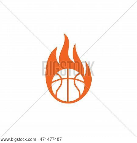 Basketball Club Logo Design Vector Template Illustration