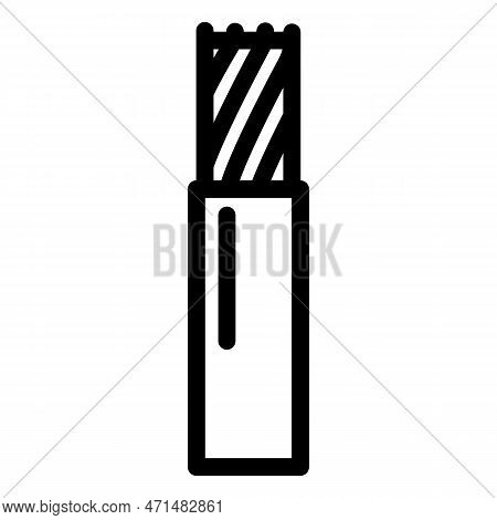 Flame Retardant Low Smoke Halogen Cable Line Icon Vector Illustration