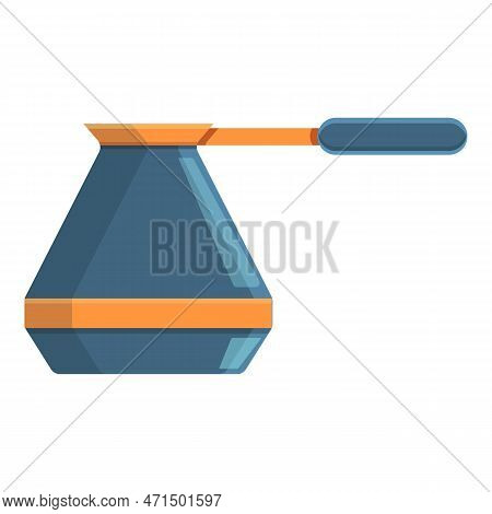 Cozy Home Coffee Ibrik Icon. Cartoon Of Cozy Home Coffee Ibrik Icon For Web Design Isolated On White