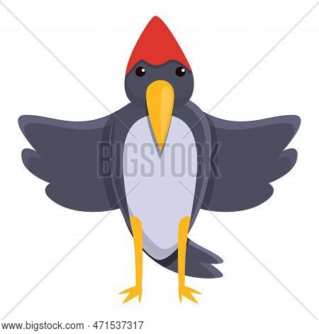 Embrace Woodpecker Icon. Cartoon Of Embrace Woodpecker Icon For Web Design Isolated On White Backgro
