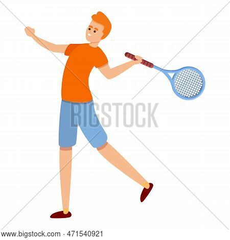 Development Of Tennis Icon. Cartoon Of Development Of Tennis Icon For Web Design Isolated On White B