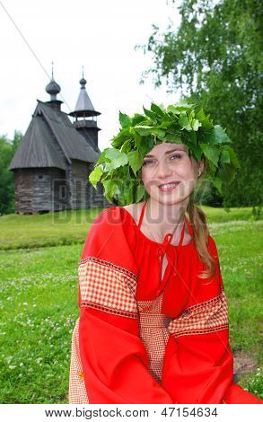 Portret młodej kobiety, piękne