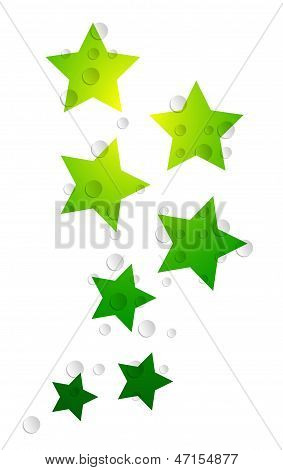 Stars and bubbles background