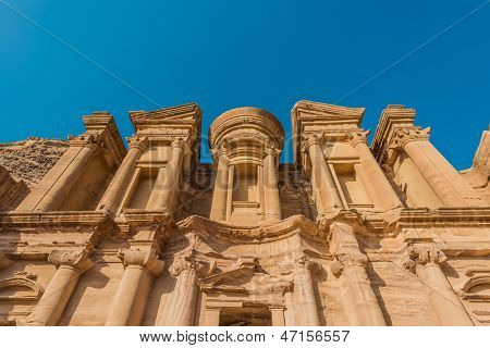 Das Kloster Al Deir in Petra Nabatean Jordanien Naher Osten