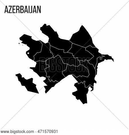 Azerbaijan Political Map Of Administrative Divisions - Districts, Cities And Autonomous Republic Of 