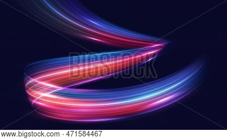 Modern Abstract High-speed Motion Effect. Futuristic Dynamic Motion Technology. Motion Pattern For B