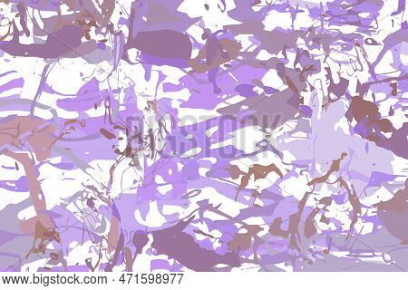 Volet, Lilac And White Marble Pattern. Abstract Background. Trendy Colored Minimalist Illustration D