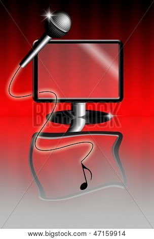 Fundo de karaoke