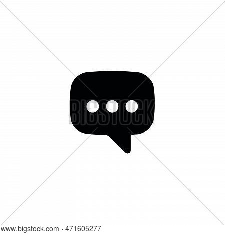 Comment Icon. Comment Button. Simple Style Social Media Poster Background Symbol. Comment Brand Logo