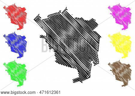 Santa Isabel Municipality (free And Sovereign State Of Chihuahua, Mexico, United Mexican States) Map