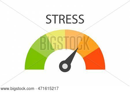 Stress Level Icon. Stress Indicator. Vector Illustration